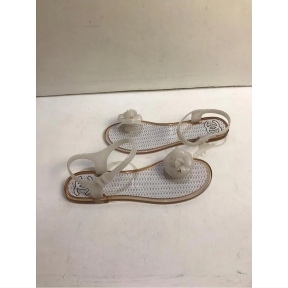 Authentic Chanel Camellia Sandals - Picture 2 of 8